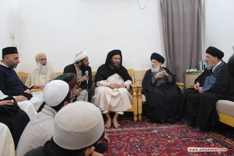 Grand Ayatollah Sayyid Al-Hakeem receives a Sufi group from the UK