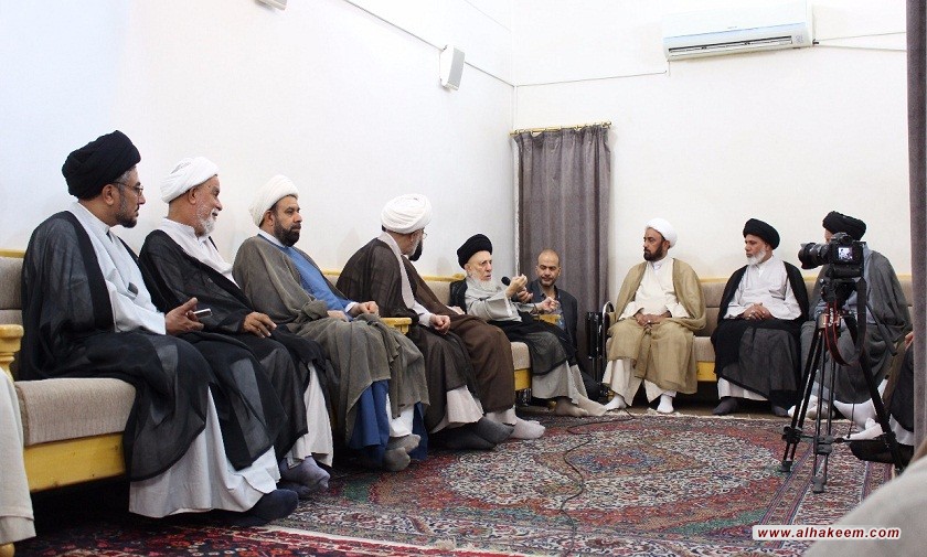 The Meeting of His Eminence with the Preachers of the Pulpit of Imam Hussain 