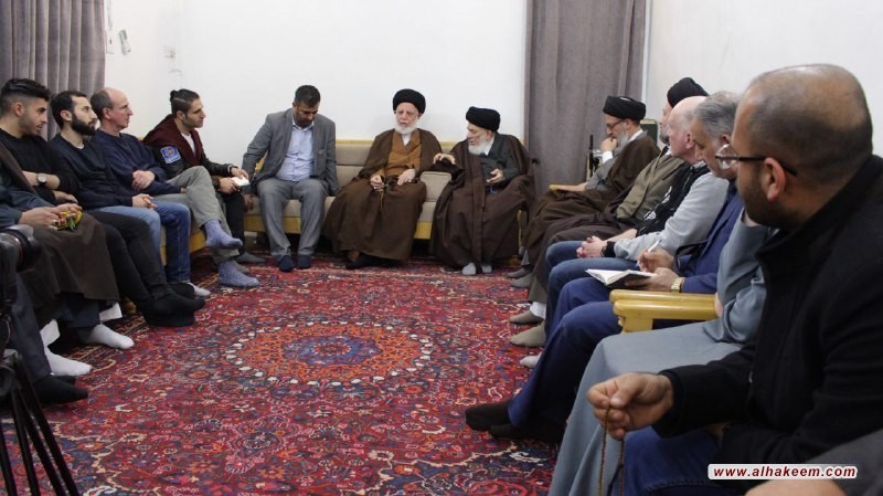 Grand Ayatollah Sayyid Mohammed Saeed al-Hakeem received a delegation representing the Christian Church and the media in Germany.