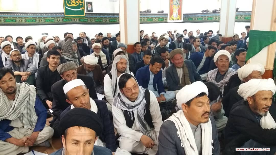 مكتب سماحة المرجع الكبير السيد الحكيم (مدّ ظله) في كابل الأفغانية ينظم ورشة لطلاب الحوزة للتبليغ خلال شهر رمضان المبارك