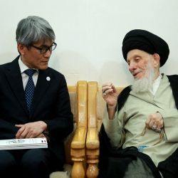 His Eminence, Grand Ayatollah al-Hakeem, receives the Japanese Ambassador to Iraq and Clarifies the Importance of Entrenching the Correct Religious Understandings in Societies.